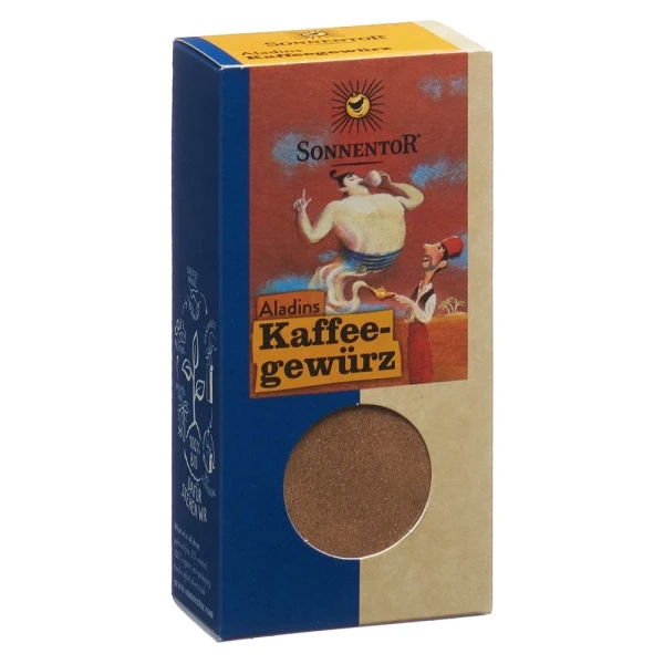 Hier sehen Sie den Artikel SONNENTOR Aladins Kaffeegewürz 35 g aus der Kategorie Gewürze. Dieser Artikel ist erhältlich bei pedro-shop.ch