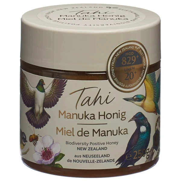 TAHI Manuka Honig UMF 20+ MGO 829+ D/f Topf 250 g