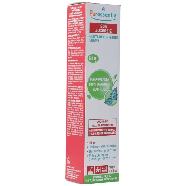 PURESSENTIEL Anti-Stich Multi-ber Cr Erw Bio 40 ml