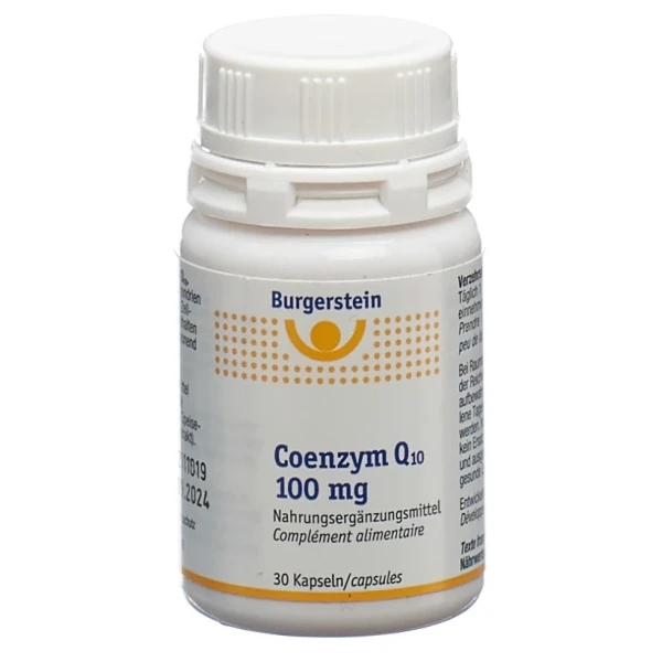 Hier sehen Sie den Artikel BURGERSTEIN Coenzym Q10 Kaps 100 mg Ds 30 Stk aus der Kategorie Nahrungsergänzungsmittel. Dieser Artikel ist erhältlich bei pedro-shop.ch