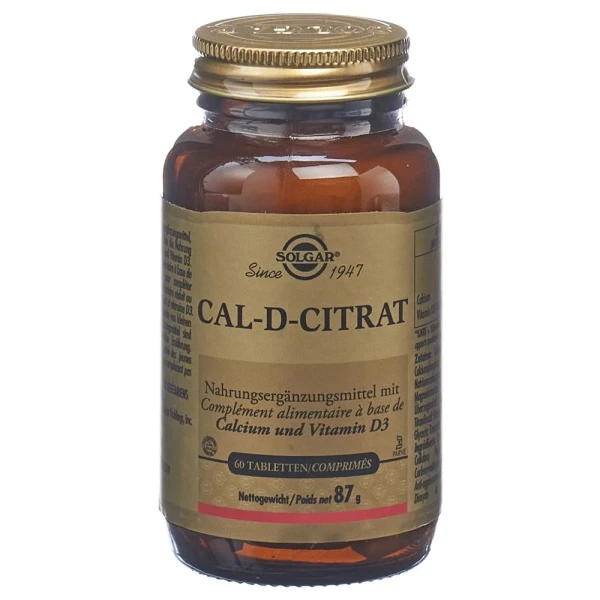 SOLGAR Cal-D-Citrat Tabl Fl 60 Stk
