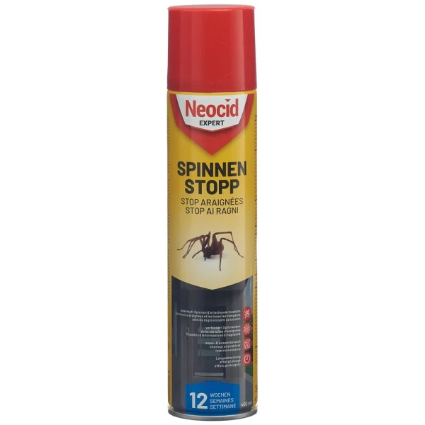 Hier sehen Sie den Artikel NEOCID EXPERT Spinnen-Stopp Aeros Spr 400 ml aus der Kategorie Insektizide & Zubehör. Dieser Artikel ist erhältlich bei pedro-shop.ch