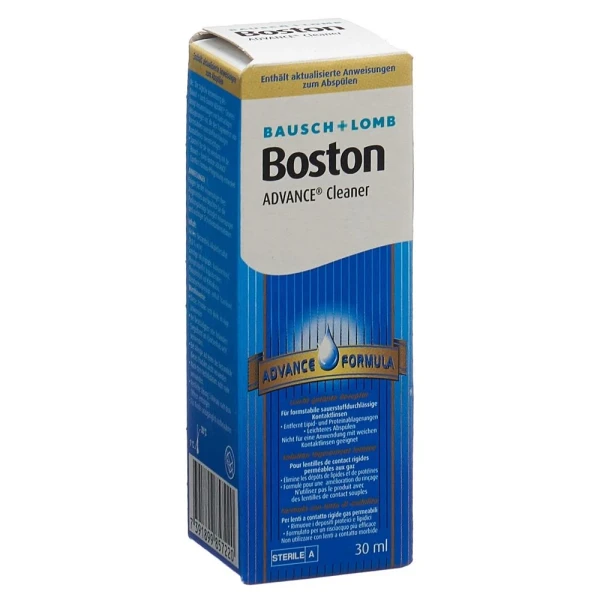 Hier sehen Sie den Artikel BOSTON ADVANCE Cleaner Fl 30 ml aus der Kategorie Kontaktlinsen hart - Pflegemittel. Dieser Artikel ist erhältlich bei pedro-shop.ch