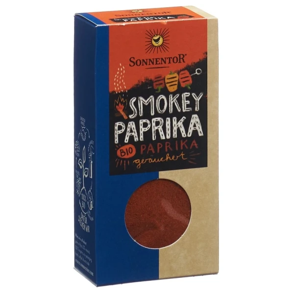 Hier sehen Sie den Artikel SONNENTOR Smokey Paprika Btl 50 g aus der Kategorie Gewürze. Dieser Artikel ist erhältlich bei pedro-shop.ch