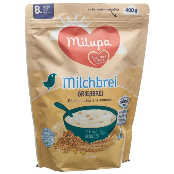 MILUPA Milchbrei Griess 8M Btl 400 g