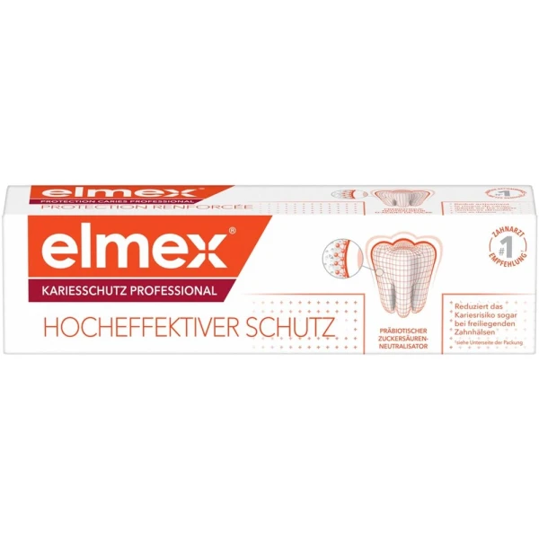 Hier sehen Sie den Artikel ELMEX KARIESSCHUTZ PROF Zahnpasta-Gel Tb 75 ml aus der Kategorie Zahnpasta/Gel/Pulver. Dieser Artikel ist erhältlich bei pedro-shop.ch