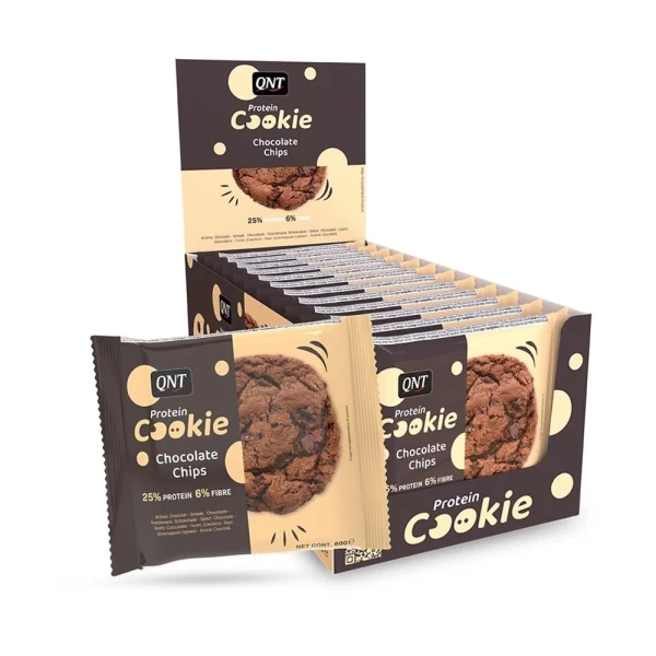 Hier sehen Sie den Artikel QNT Protein Cookie Chocolate Chips 60 g aus der Kategorie Sport-Riegel/Stärkung. Dieser Artikel ist erhältlich bei pedro-shop.ch