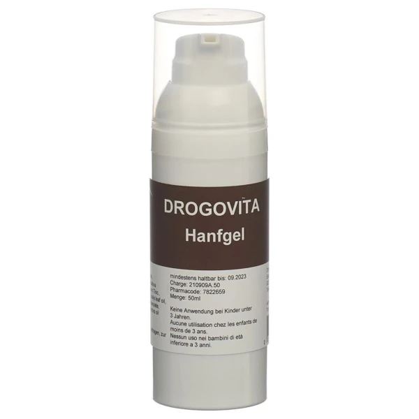 Hier sehen Sie den Artikel DROGOVITA Hanfgel Disp 50 ml aus der Kategorie Kosmetika für spezielle Anwendungen. Dieser Artikel ist erhältlich bei pedro-shop.ch