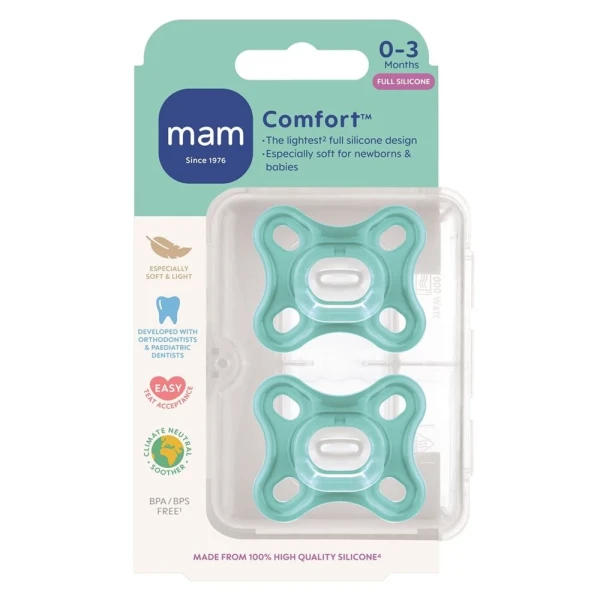 MAM Comfort Nuggi Sili 0-2m 2 Stk