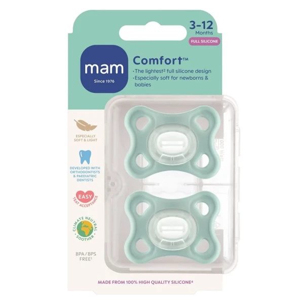 MAM Comfort Nuggi Sili 2-6m 2 Stk