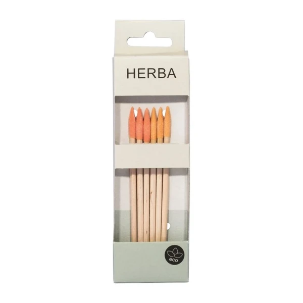 HERBA Manikür-Stäbchen Feilspitze rosa pea 6 Stk