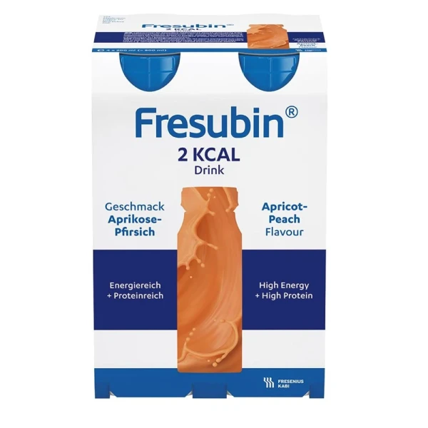 FRESUBIN 2 kcal DRINK Aprikose-Pfirsich 4 x 200 ml