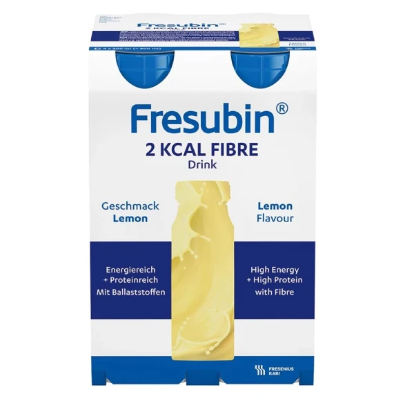 FRESUBIN 2 kcal Fibre DRINK Lemon 4 x 200 ml