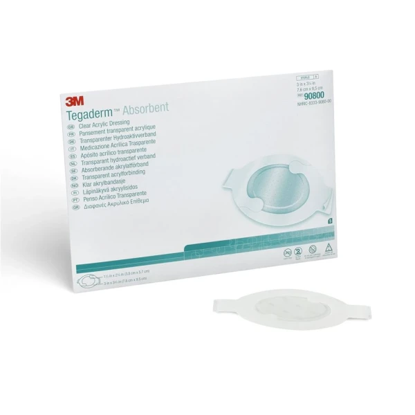 3M TEGADERM ABSORB Wundverband 7.6x9.5cm 10 Stk