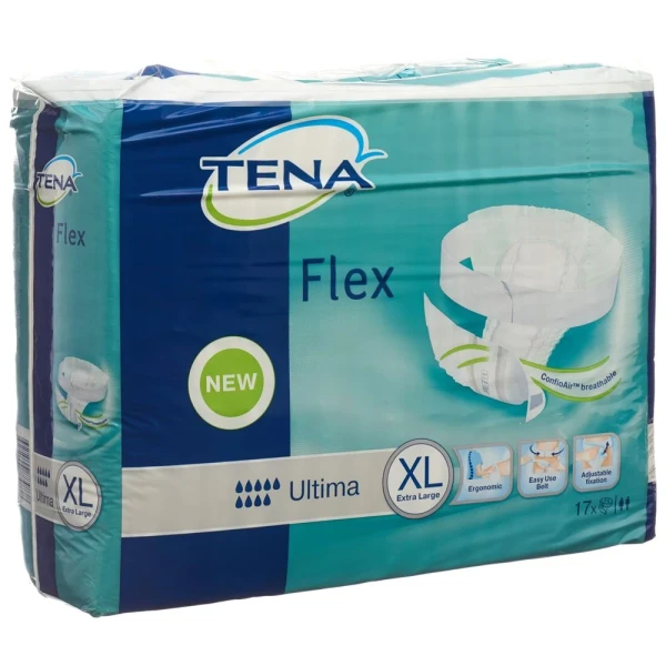 Hier sehen Sie den Artikel TENA Flex Ultima XL 17 Stk aus der Kategorie Inkontinenz Windelhosen. Dieser Artikel ist erhältlich bei pedro-shop.ch