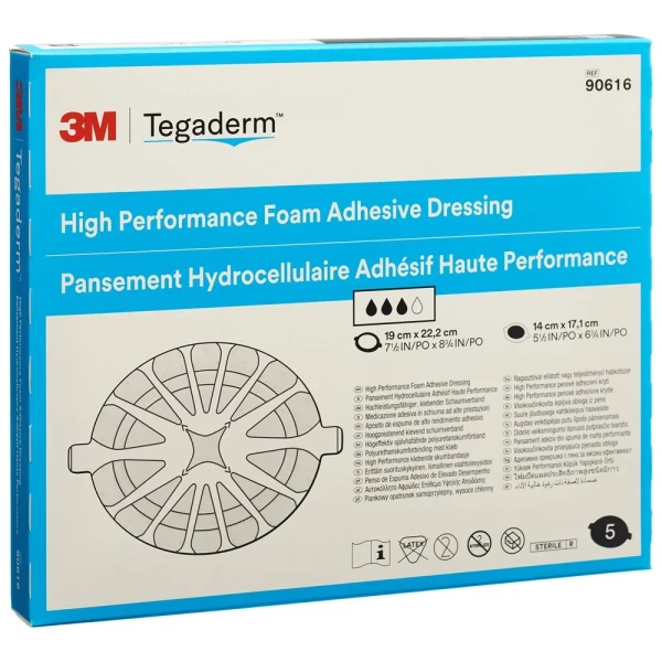 3M TEGADERM FOAM HP Schaumkomp 14x17.1cm adh 5 Stk