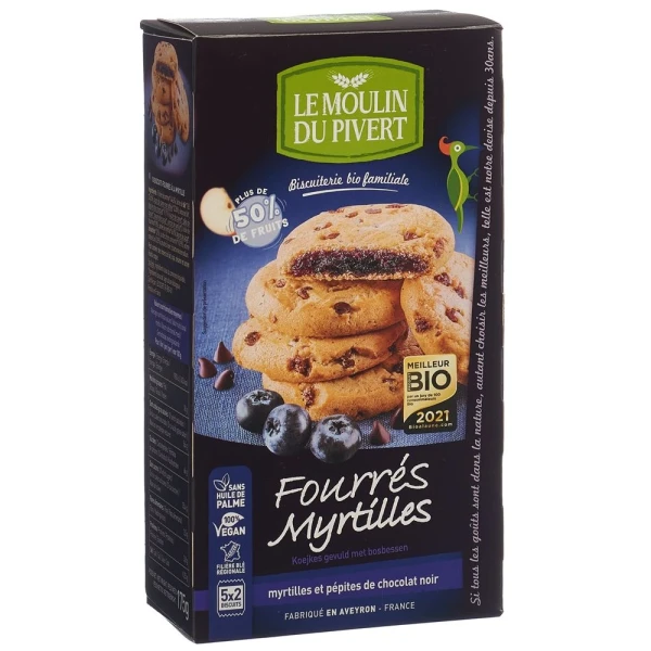 LE MOULIN DU PIVERT Cookies Fourrés Heidelb 175 g