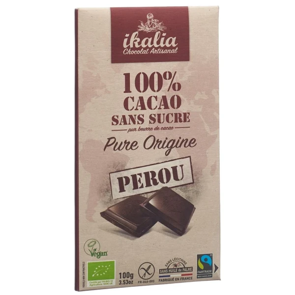 IKALIA Tafel ZB Schokolade 100% Kakao 100 g