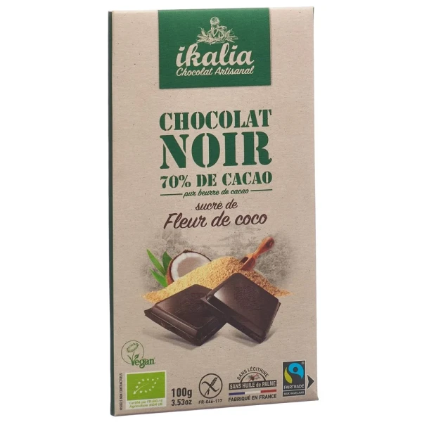 IKALIA Tafel ZB Schokolade 70% Kokosbl 100 g