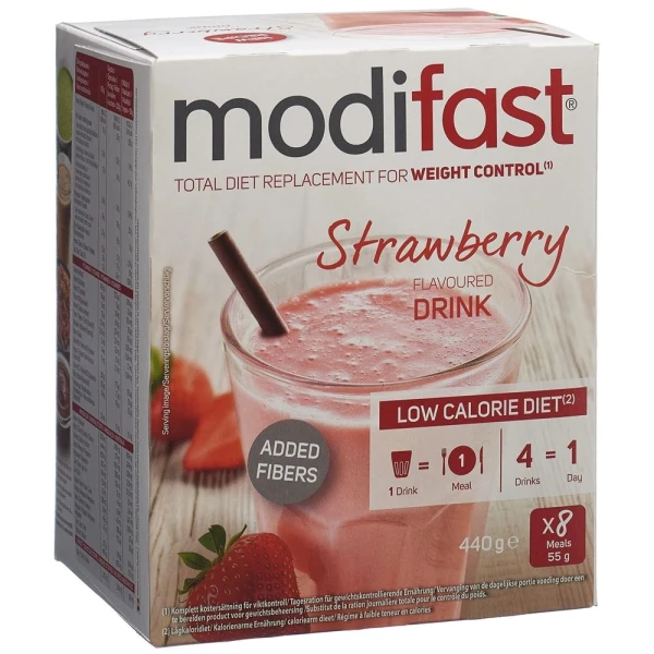 MODIFAST Drink Erdbeere 8 x 55 g