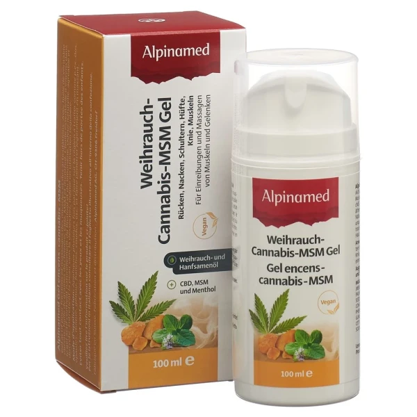 ALPINAMED Weihrauch Cannabis MSM Gel Disp 100 ml