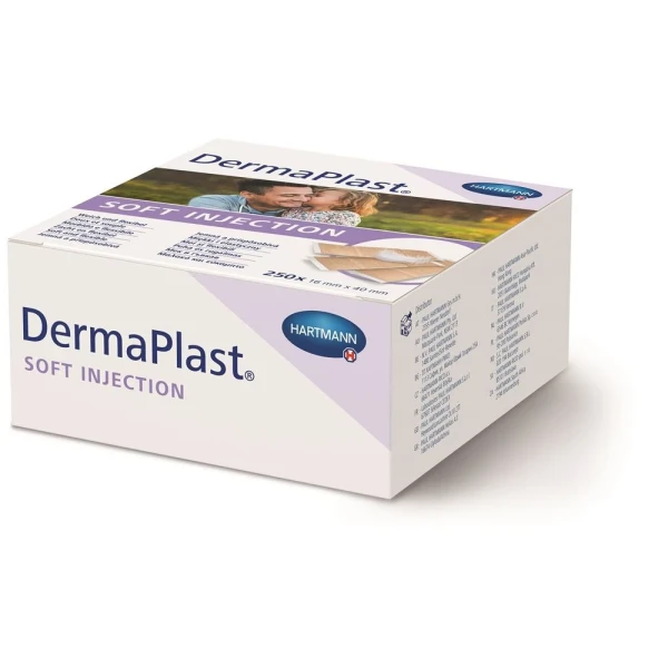 DERMAPLAST Soft Injektion 16x40mm beige 250 Stk