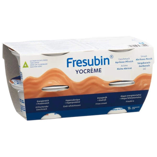 FRESUBIN YOcrème Aprikose-Pfirsich (n) 4 x 125 g