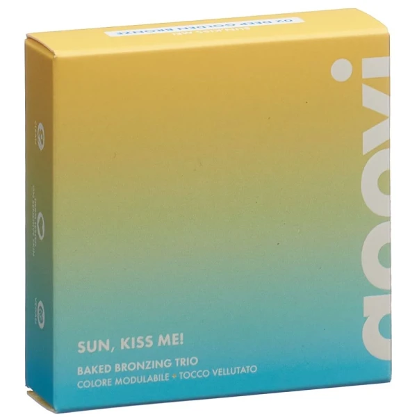 GOOVI SUN KISS ME Bronzer Trio Puder 02 Deep 6 g