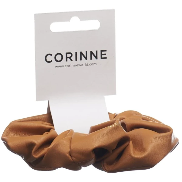 CORINNE Haargummi vegan Scrunchie camel