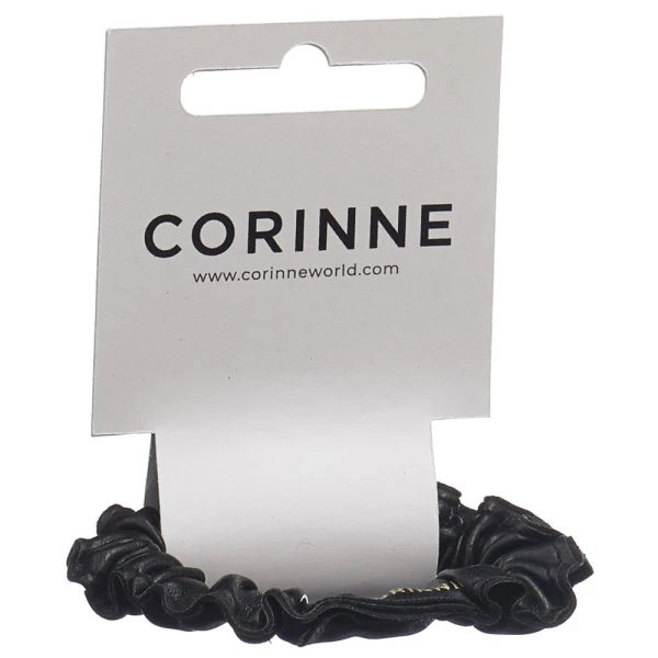 CORINNE Haargummi vegan Scrunchie narr black