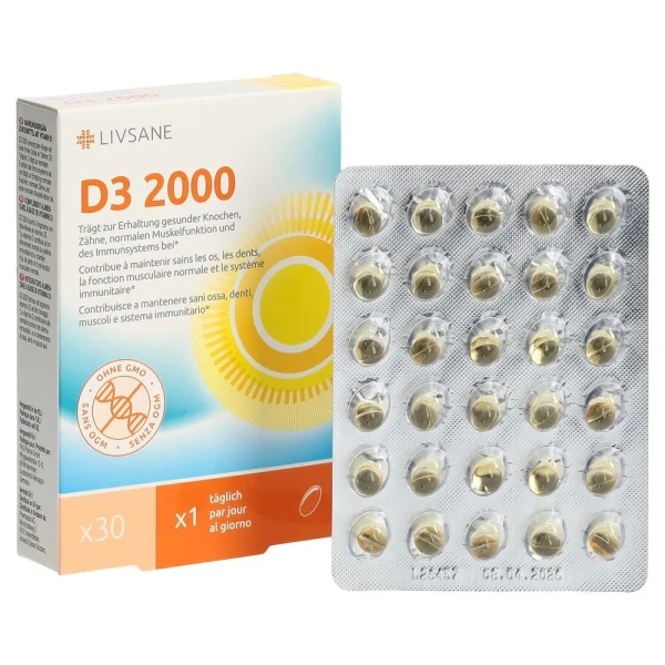 LIVSANE Vitamin D3 2000 Tabl 30 Stk
